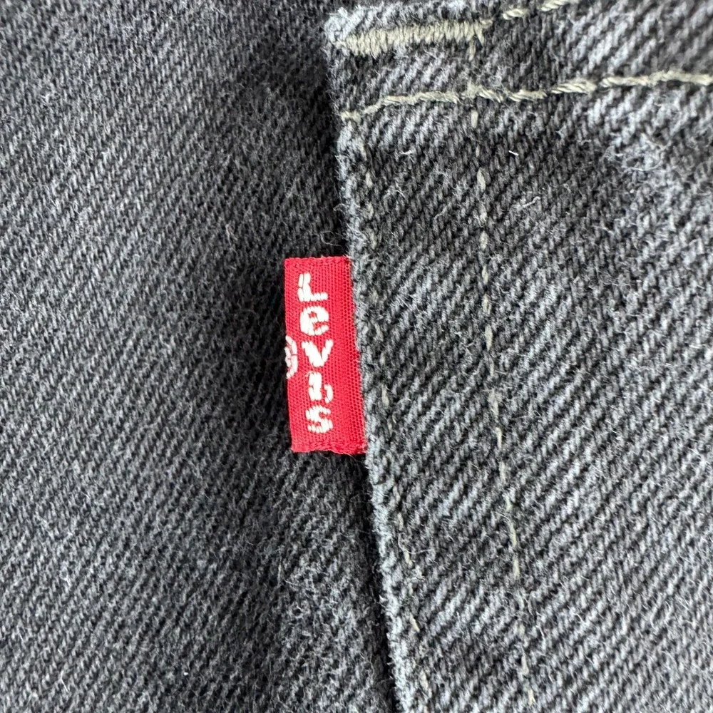 Levis Jeans Mens 36x34 (Fits 35x29) Black Denim 517 Bootcut